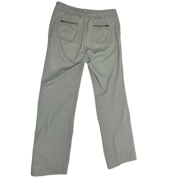Eddie Bauer Gray High Waisted Straight Leg Cargo Style Pants Grey Loose Fit - Picture 5 of 12
